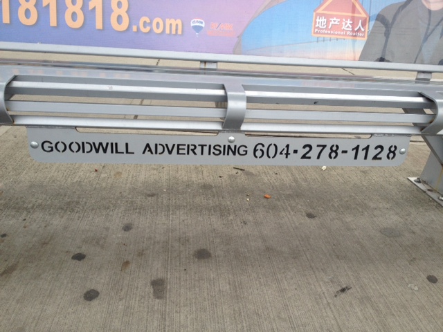 Custom Laser-Cut Bench with Engraved Writing