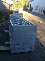 Custom Laser-Cut Metal Gate with Detailed Drawings